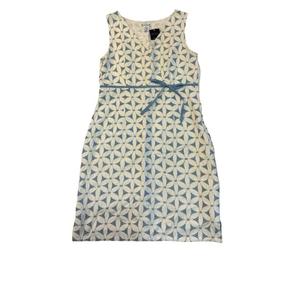 Alexandra Bartlett Blue and White Patterned Dress
